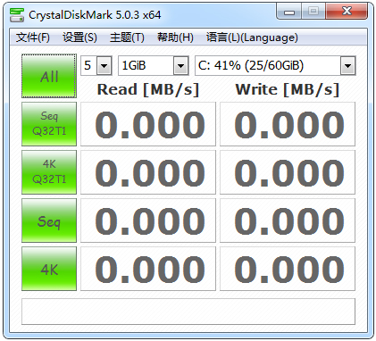 CrystalDiskMark(Ӳ�̼�⹤��) V5.0.3 ������ɫ��